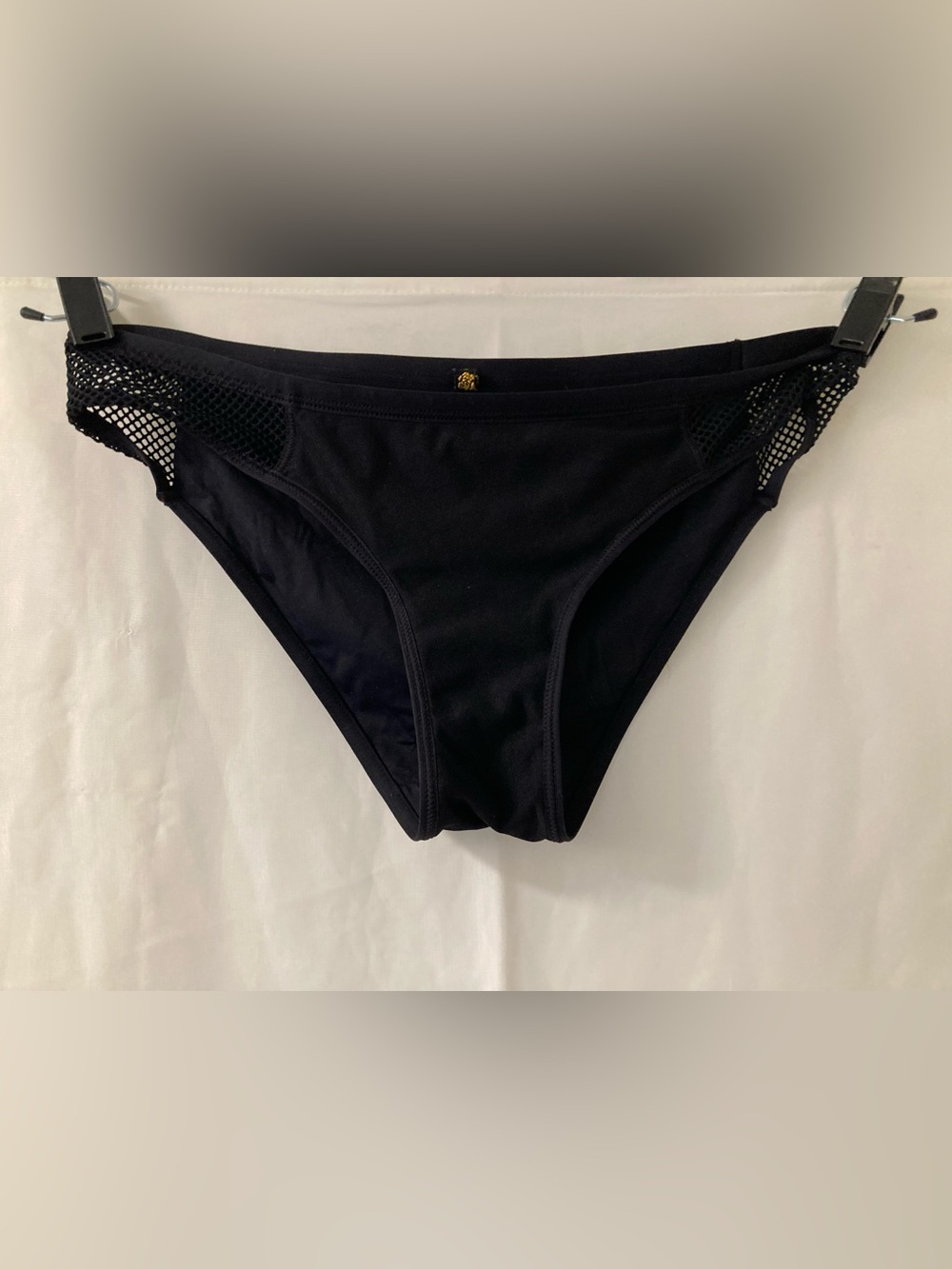 Black Mesh Bikini Bottom Swimwear Women XL